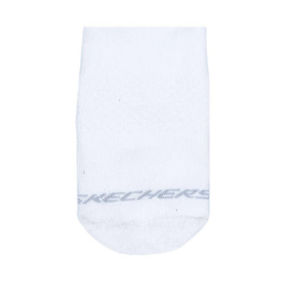 Skechers Men 3 Pack Non Terry No Show Socks W117 Men's Socks - WHITE GREY