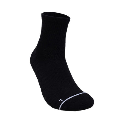 Skechers 3Pk Mens 1/2 Terry Qtr Crew - Black
