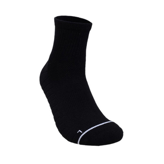 Skechers 3Pk Mens 1/2 Terry Qtr Crew - Black
