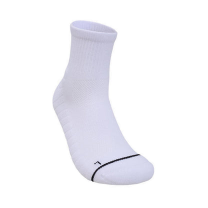 Skechers 3Pk Mens 1/2 Terry Qtr Crew - White Traditional