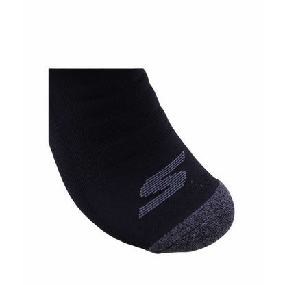Skechers 3pk Mens 1/2 Terry Qtr Crew Men - Black Combo