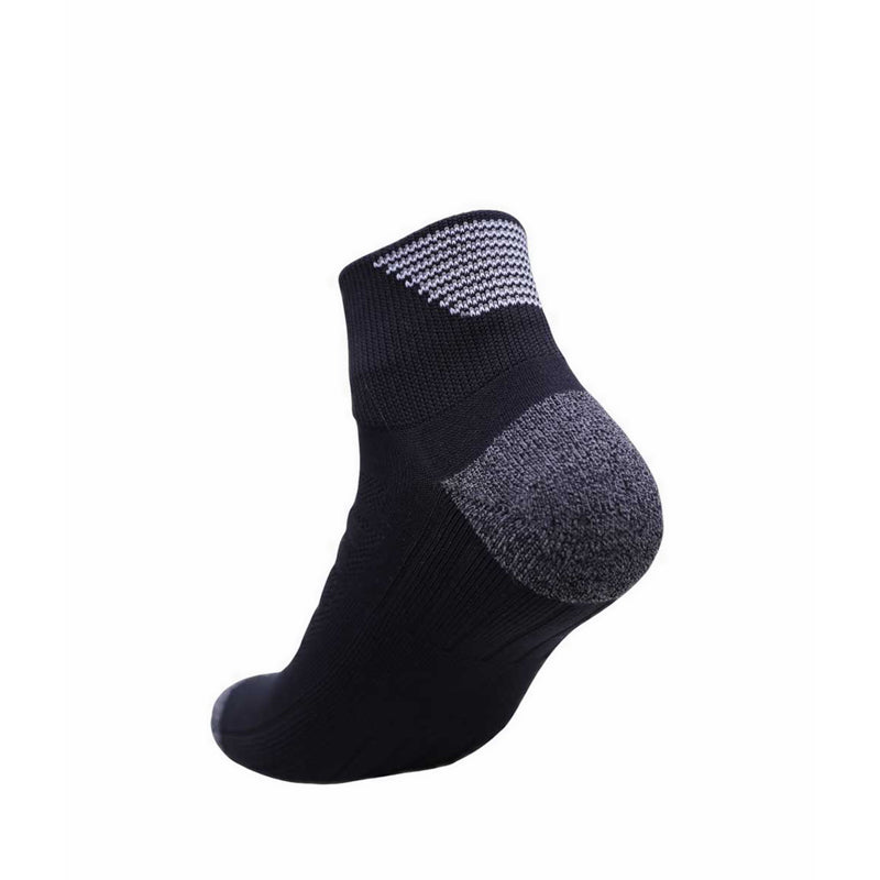 Skechers 3pk Mens 1/2 Terry Qtr Crew Men - Black Combo