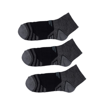 Skechers 3pk Select Terry Quarter Crew Men - Black