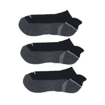 SKECHERS 3PK 1/2 TERRY LOW CUT MEN - BLACK
