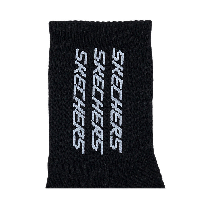 Skechers 3pk 1/2 Terry Low Crew Men - Black