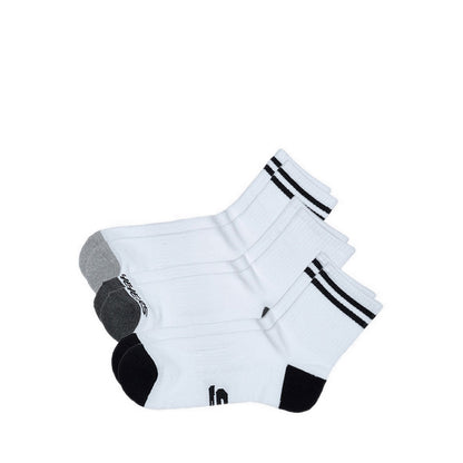 Skechers 3Pk 1/2 Terry Qtr Crew Men - White