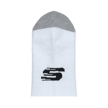 Skechers 3Pk 1/2 Terry Qtr Crew Men - White