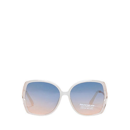 Skechers Oversized Square Sunglasses Women - Ivory