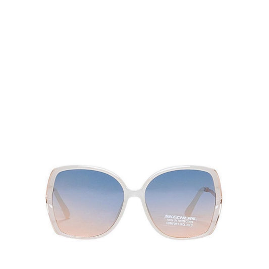 Skechers Oversized Square Sunglasses Women - Ivory