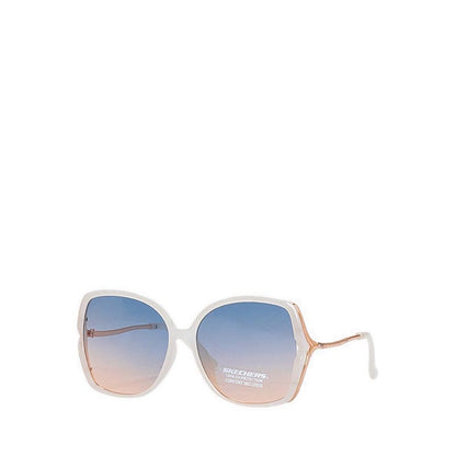 Skechers Oversized Square Sunglasses Women - Ivory