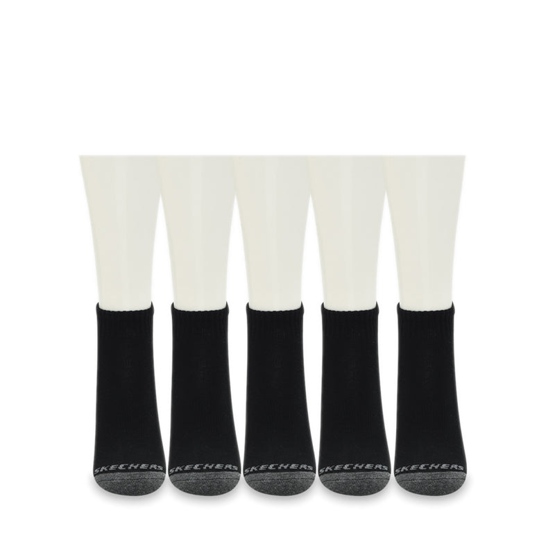 Skechers 6PK Quarter Unisex Socks - Black