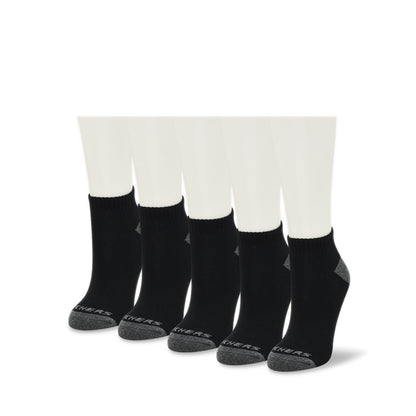 Skechers 6PK Quarter Unisex Socks - Black