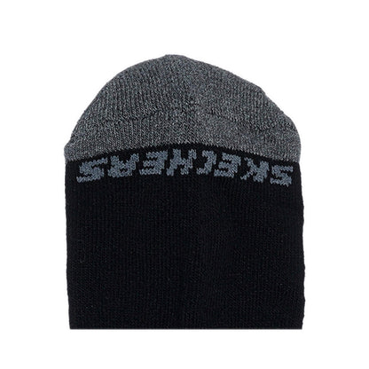 SKECHERS SP 6PK QUARTER SOCK UNISEX - BLACK