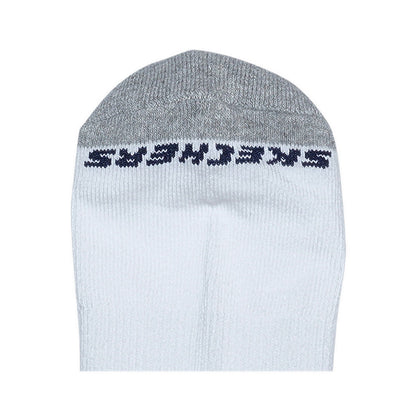 SKECHERS SP 6PK QUARTER SOCK UNISEX - WHITE