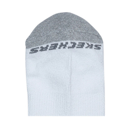 SKECHERS SP 6PK QUARTER SOCK UNISEX - WHITE
