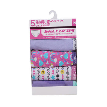 Skechers Ske Friendship Girls 5 Pck - Multicolor Pink