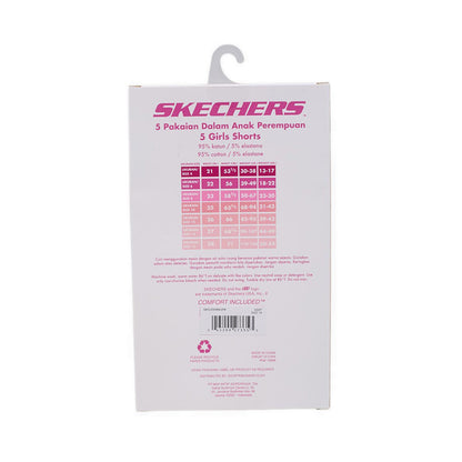 Skechers Ske Friendship Girls 5 Pck - Multicolor Pink