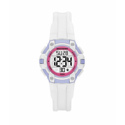 Skechers Anoka Digital Women's Watch - White