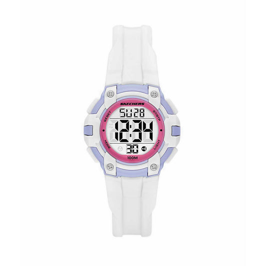 Skechers Anoka Digital Women's Watch - White
