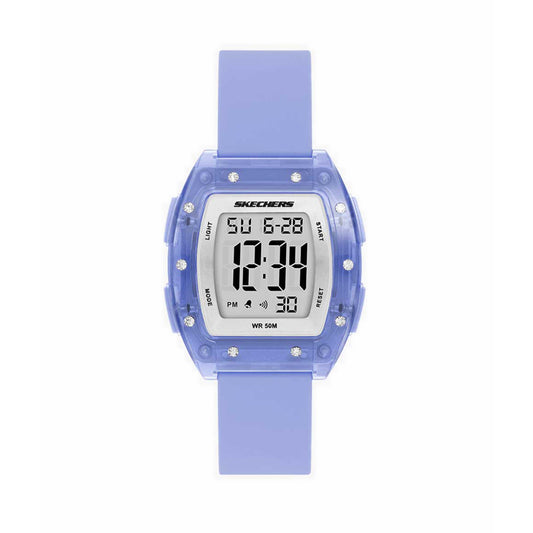 Skechers Sawtelle Digital Women's Watch - Lavender