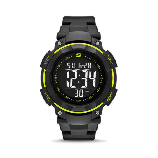 SKECHERS MEN RUHLAND DIGITAL WATCH - BLACK