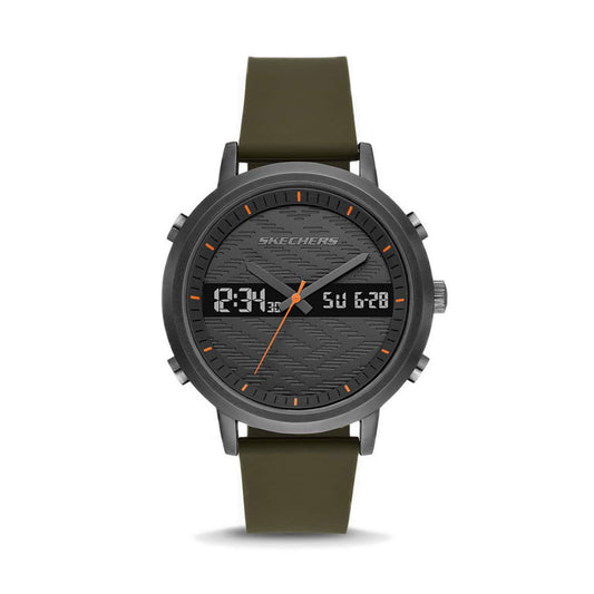 SKECHERS LAWNDALE ANALOG DIGITAL MEN - OLIVE