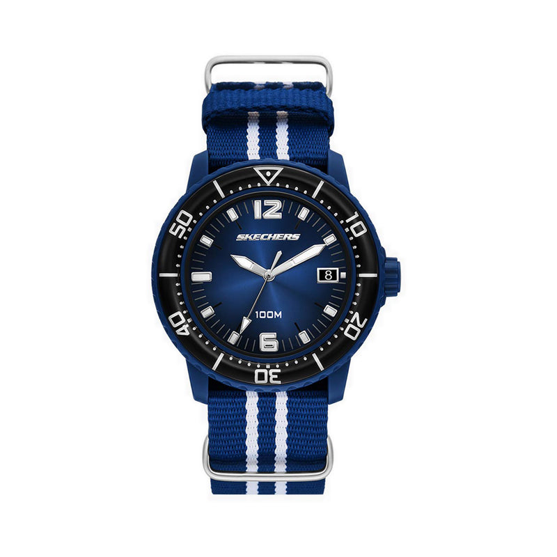 Skechers Maclay Men's Watch - Blue White