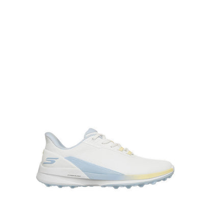 Skechers Golf Pure Si Shoes Women's - White Synthetic /Light Blue/Yellow Trim